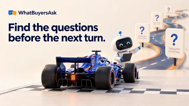 Buyer ask connected to evidence, comparison and business action