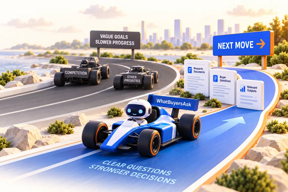 Racing and AI research illustration for Make this demo work for your goals