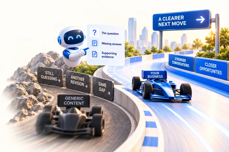 Racing and AI research illustration for See exactly what to improve