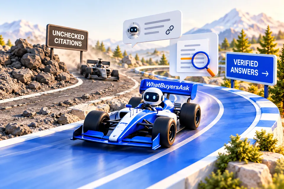 Racing and AI research illustration for Test and verify citations