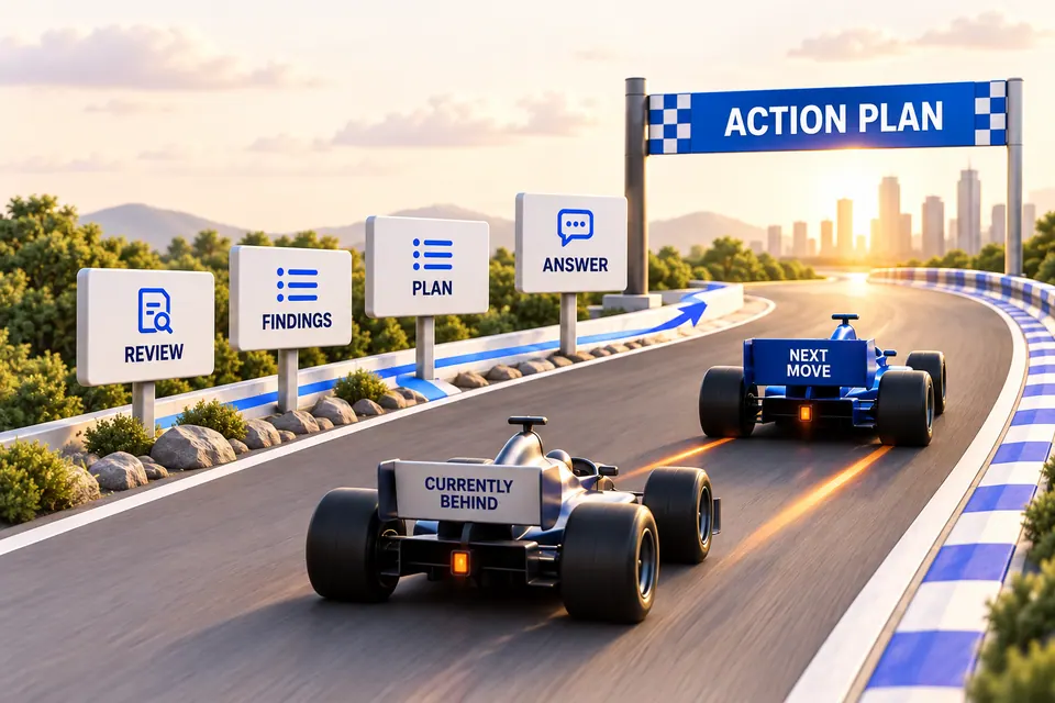 Racing and AI research illustration for Action plan